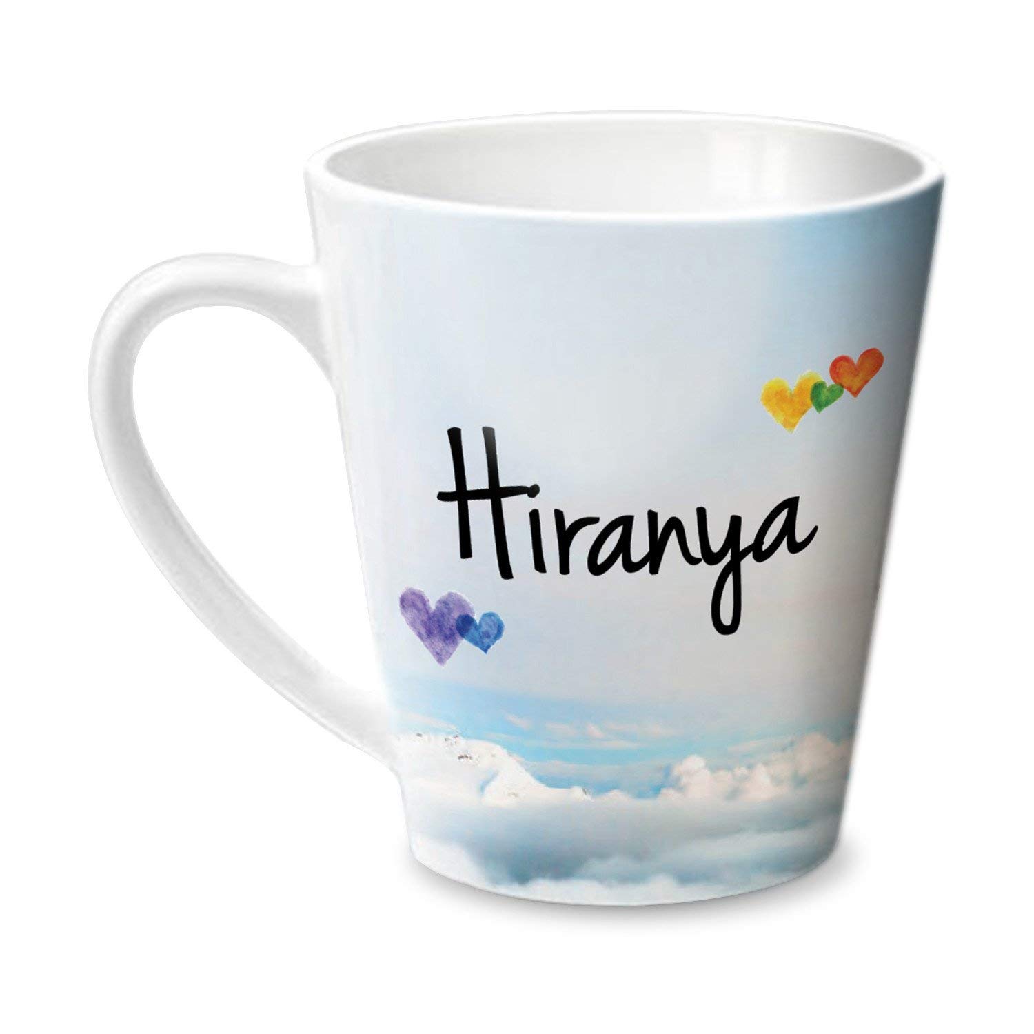Hot MuggsSimply Love You Hiranya Conical Personalised Name Ceramic, 315ml, 1 Unit