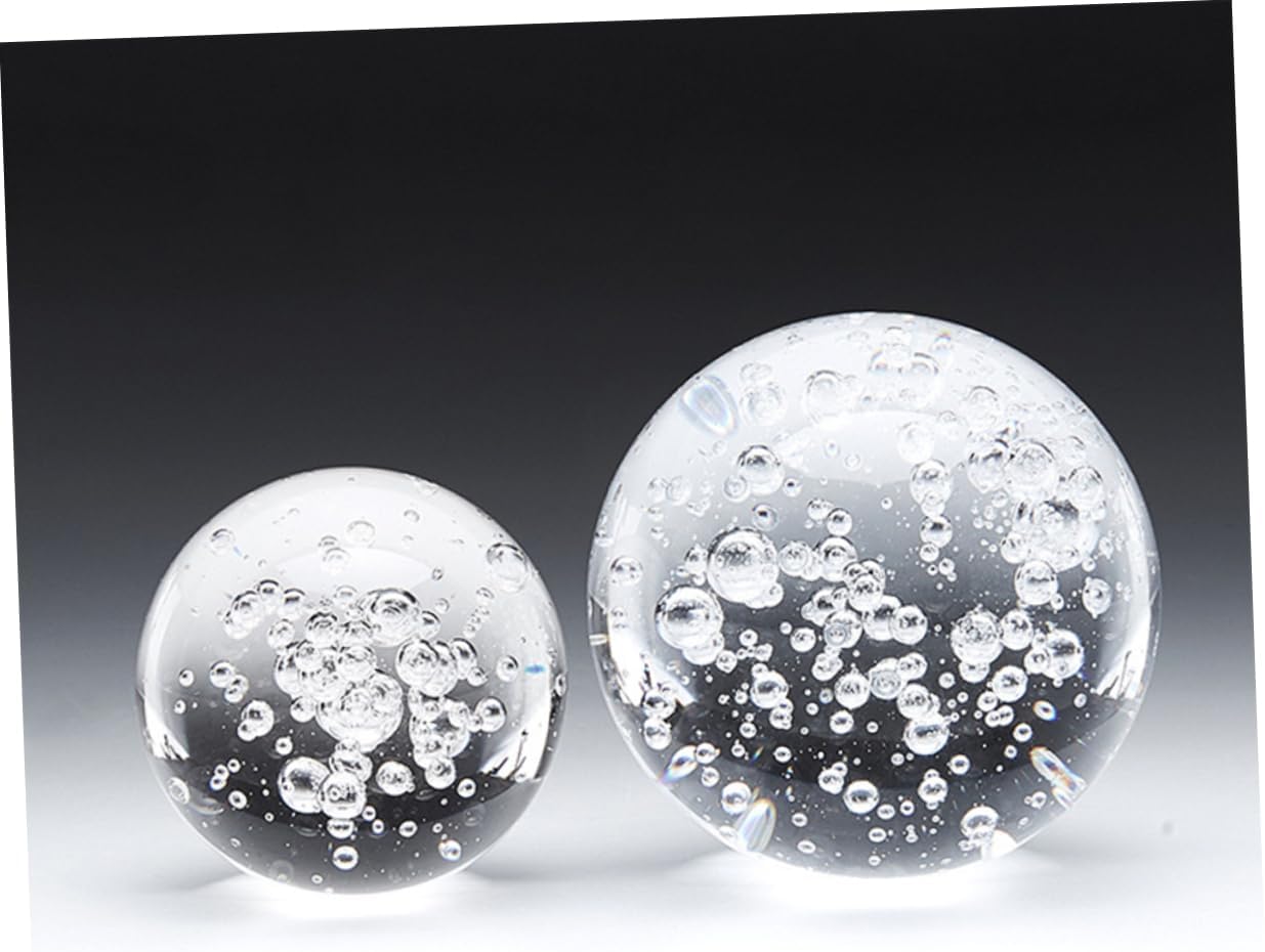 VICASKY Bubble Crystal Glass Ball Decorative Sphere Artistic Ornament Home Gift