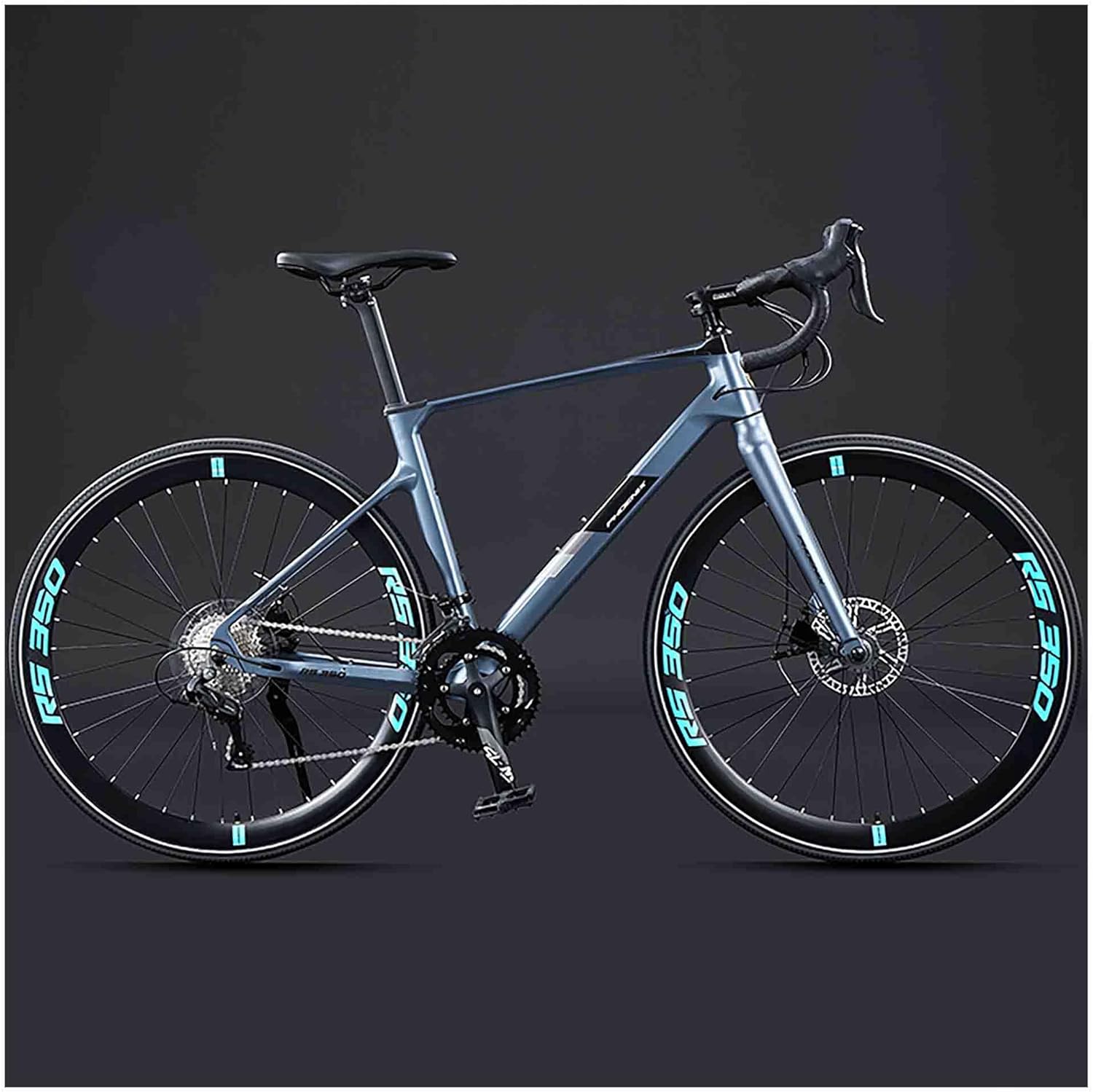 エアロロードバイク マグネシウム合金 ロードバイク 18 段変速 デュアルコントロールレバー ロードサイクル 700C 前後車輪クイ