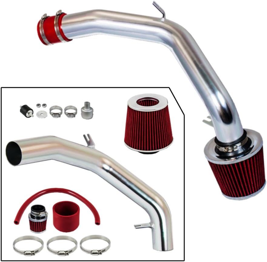 RED COLD INDUCTION AIR INTAKE KIT+DRY FILTER Fits VW 99-05 Golf Jetta MK4 1.8T 2.0L