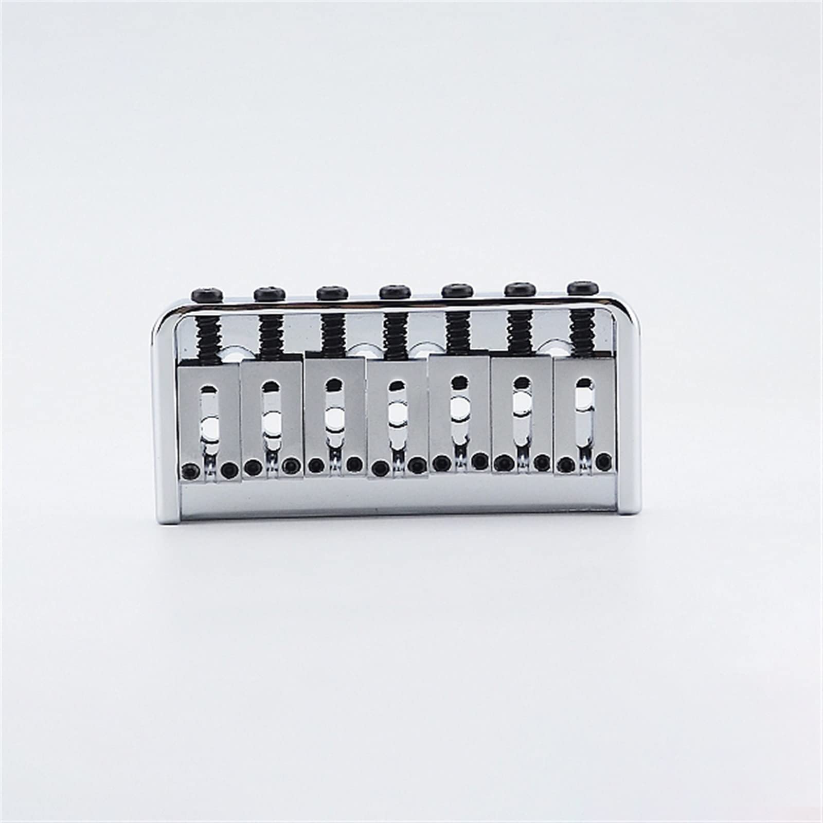 Professionale Ponte per Chitarra Acciaio A 7 Corde Circondato Da Stringer Piatto Per Corde Per Chitarra Elettrica Argento Fisso Piercing Al Corpo Ponte per Chitarra