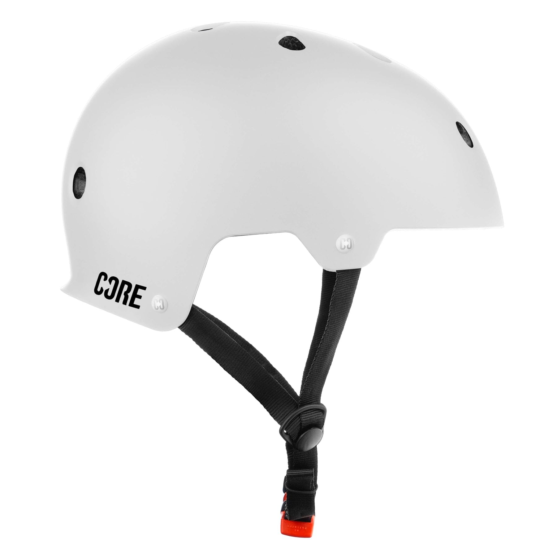 CORE Protection Action Sports Helmet Skate/BMX/Bike/MTB/Roller Derby/Scooter - White, S/M, S/M 55-58cm