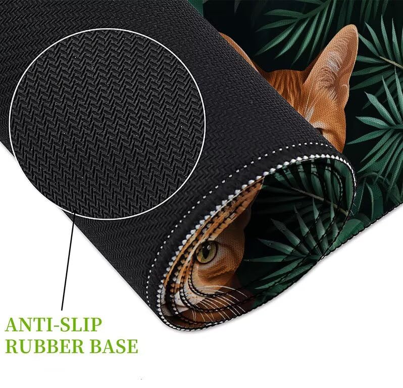 Tapis de souris XXL anti-effilochage pour stopper les glissements de clavier