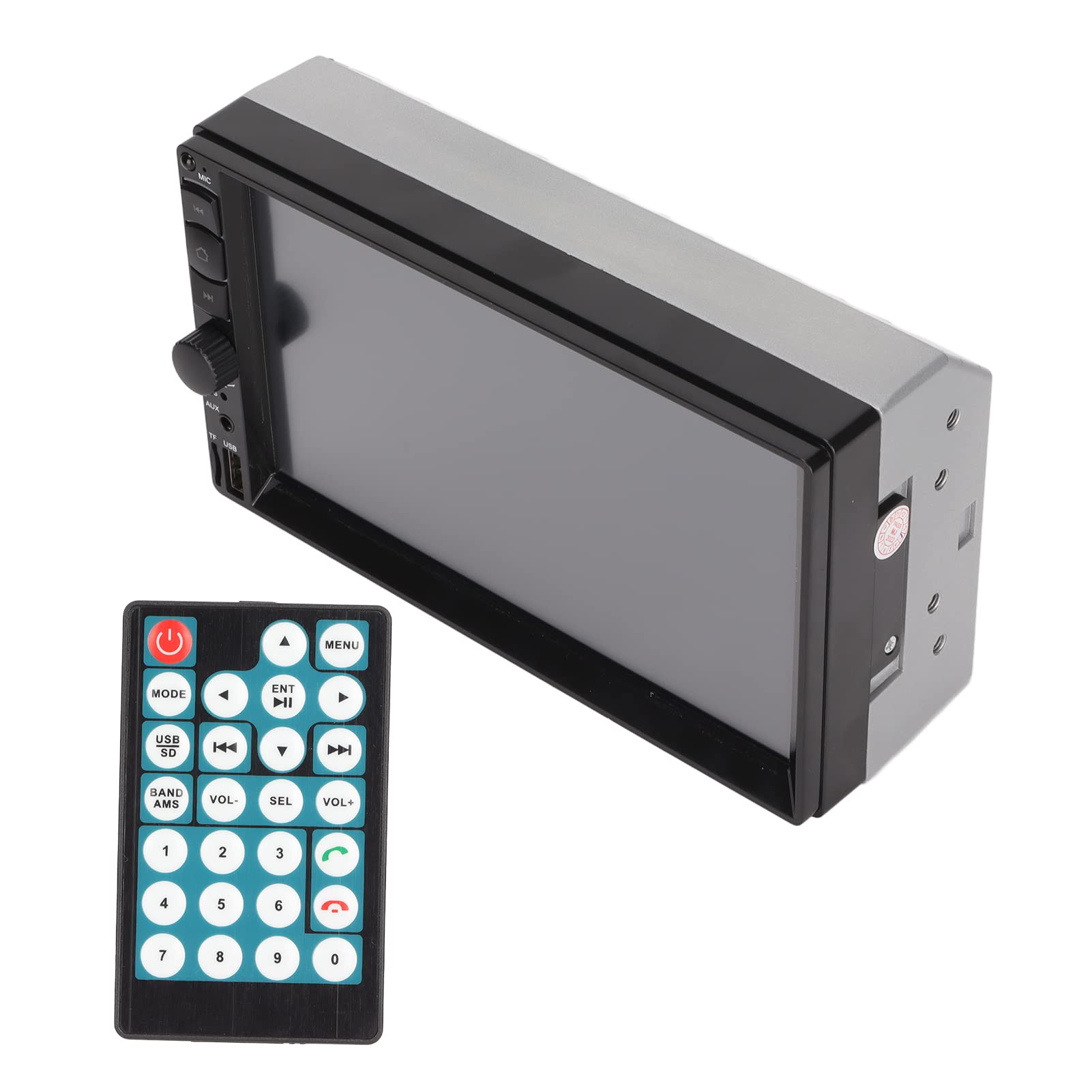 BBCX Double Din Car Stereo, 7 Inch Car MP5 Player with Backup Camera Steering Wheel Control, Hands Calling, Mobile Mirror Link, AUX in USB TF Card Input Car Audio