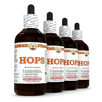 HawaiiPharm Hops Liquid Extract, 4 fl oz, 4-Pack