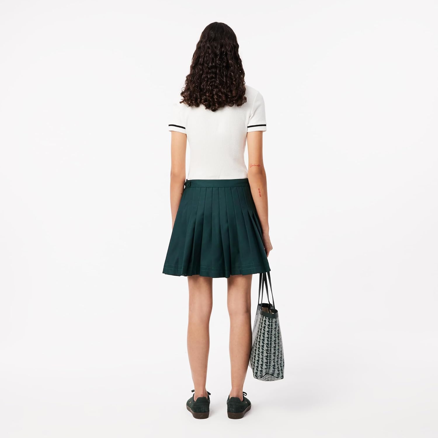 Lacoste Women's Pleated Twill Skirt