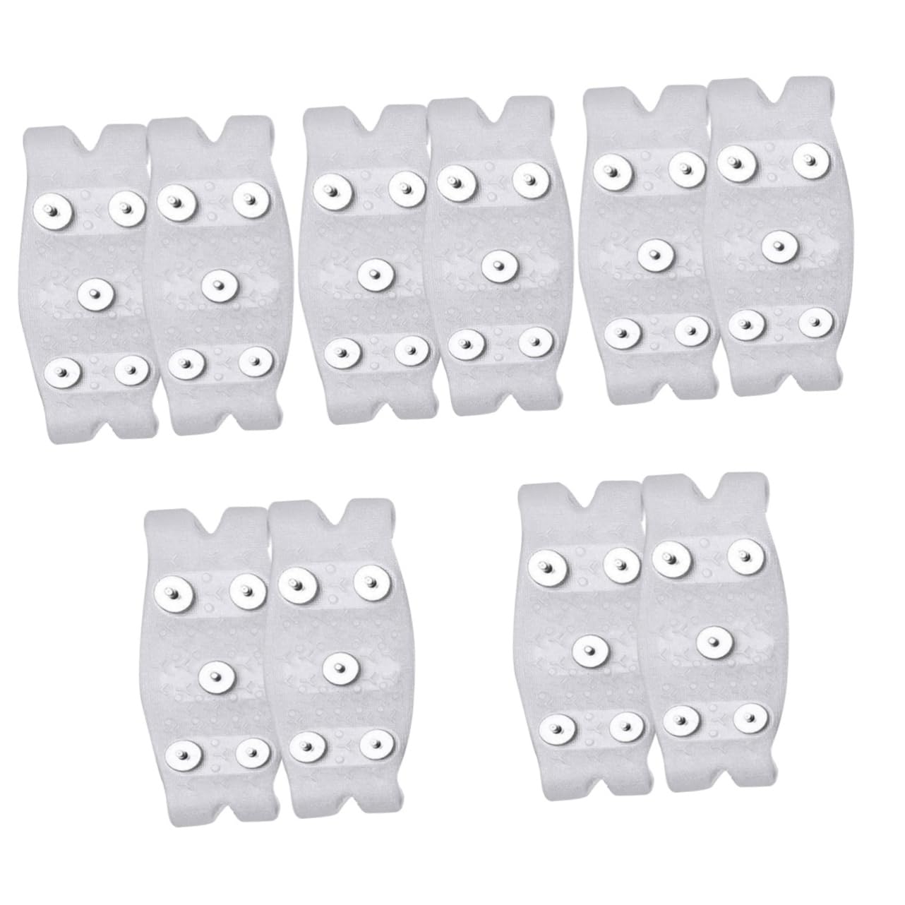 10 Piezas Cubierta de Botas de Nieve Picos de Nieve empuñaduras de Hielo para Zapatos Botas Picos slipstops Zapatos Antideslizantes crampones Pinzas para Raquetas de Nieve SHERCHPRY