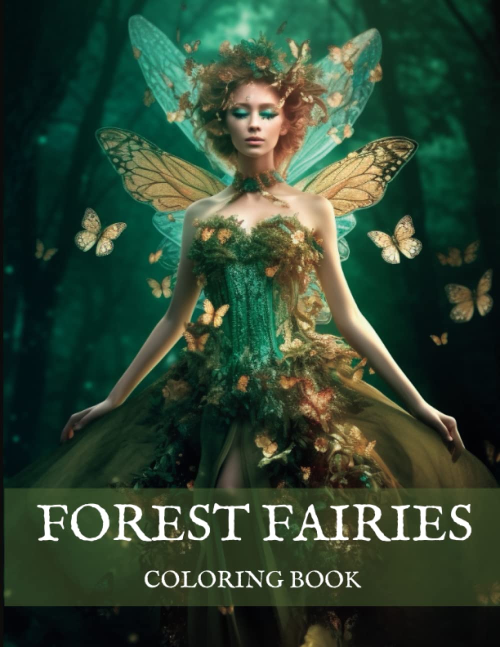 Forest Fairies Coloring Book: Fantasy Drawing Pages of Magical Flower Princesses, Pixies, Sprites and Woodland Nymphs For Teens And Adults To Color (Mythical Magical World Of Coloring)