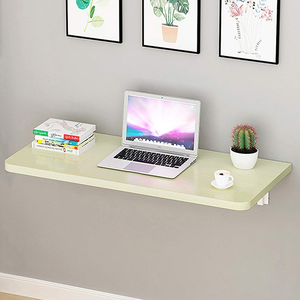 Mesa flotante de pared, escritorio plegable con hojas abatibles, mesa de comedor plegable pequeña, mesa colgante de pared que ahorra espacio para cocina, estudio, dormitorio, baño, oficina o balcón To