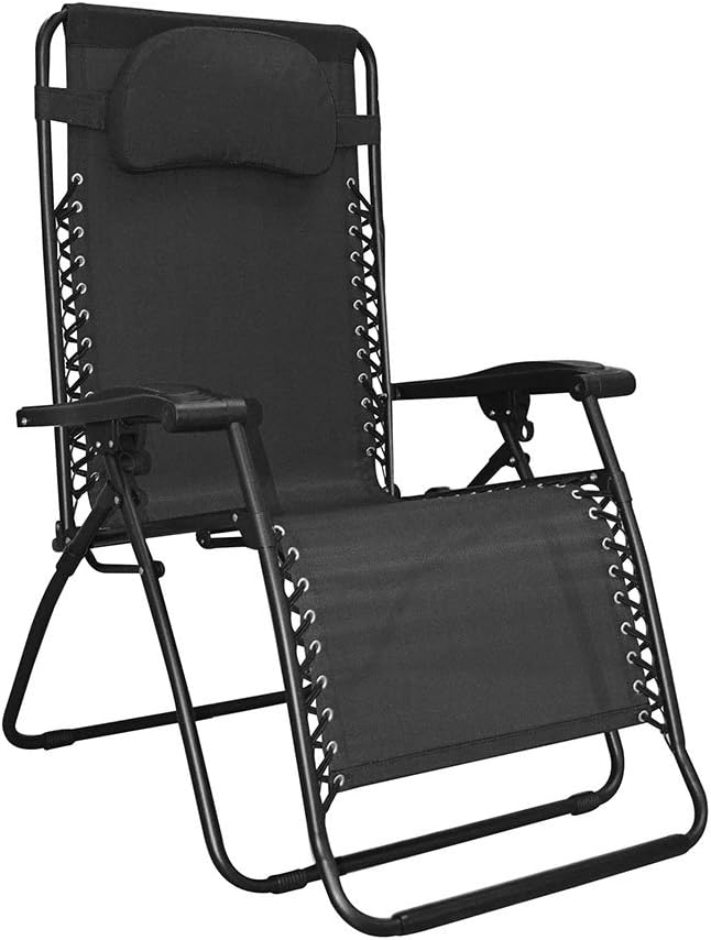 Caravan Sports Infinity Oversized Zero Gravity Chair, Black