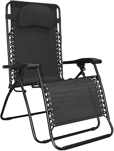 Caravan Sports Infinity - Silla de gravedad cero de gran tamaño, color negro Caravan Sports Infinity - Silla de gravedad cero de gran tamaño, color negro