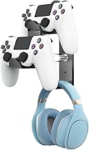 NiHome Acrylic Game Controller Wall Hanger Stand - The Ultimate Solution for Organizing Your Gaming Space, Universal Game Controller Holder for Gaming Accessories (Black)