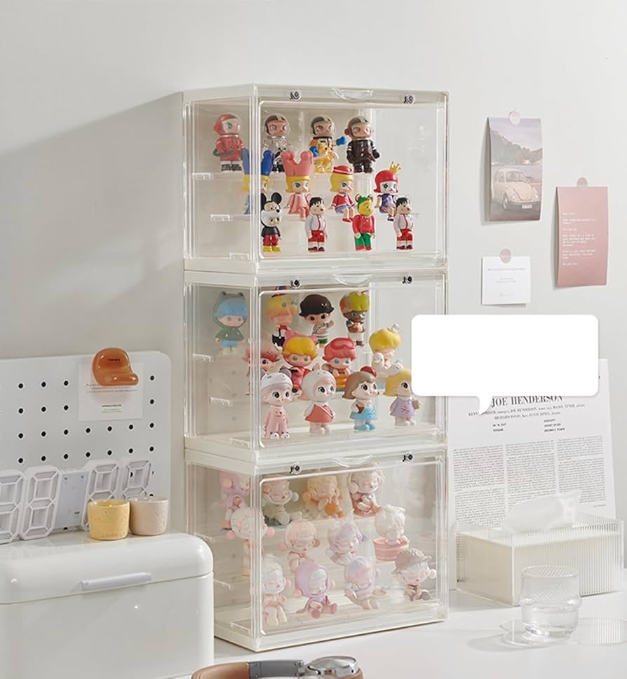 アクリル ディスプレイ コレクション スタンド ケース 3段 フィギュアケース 3段 コレクション ケース ボックス 棚