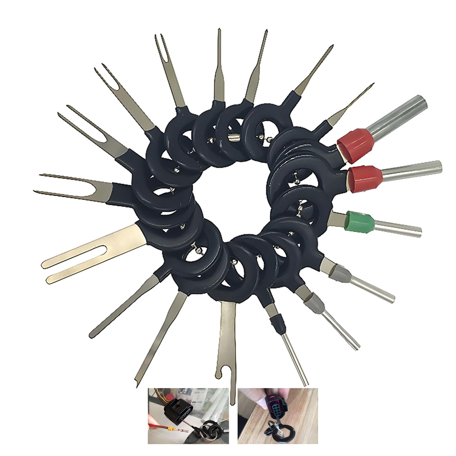 Kit 36 Pezzi Per Rimozione Spinotti Elettrici – Utensile Depinning Per Connettori Auto, Elettrodomestici E Cablaggi