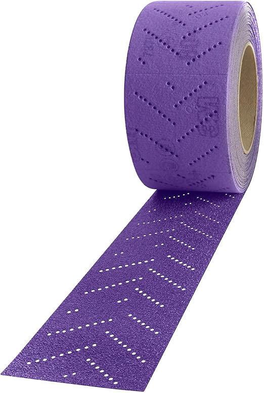 3M Cubitron II Hookit Abrasive Sheet Roll, 34446, Multi-Hole, 70 mm x 12 m, 180+ Grade, Automotive Sanding Roll Sandpaper for Coating Removal, Body Repair, Auto Sanding