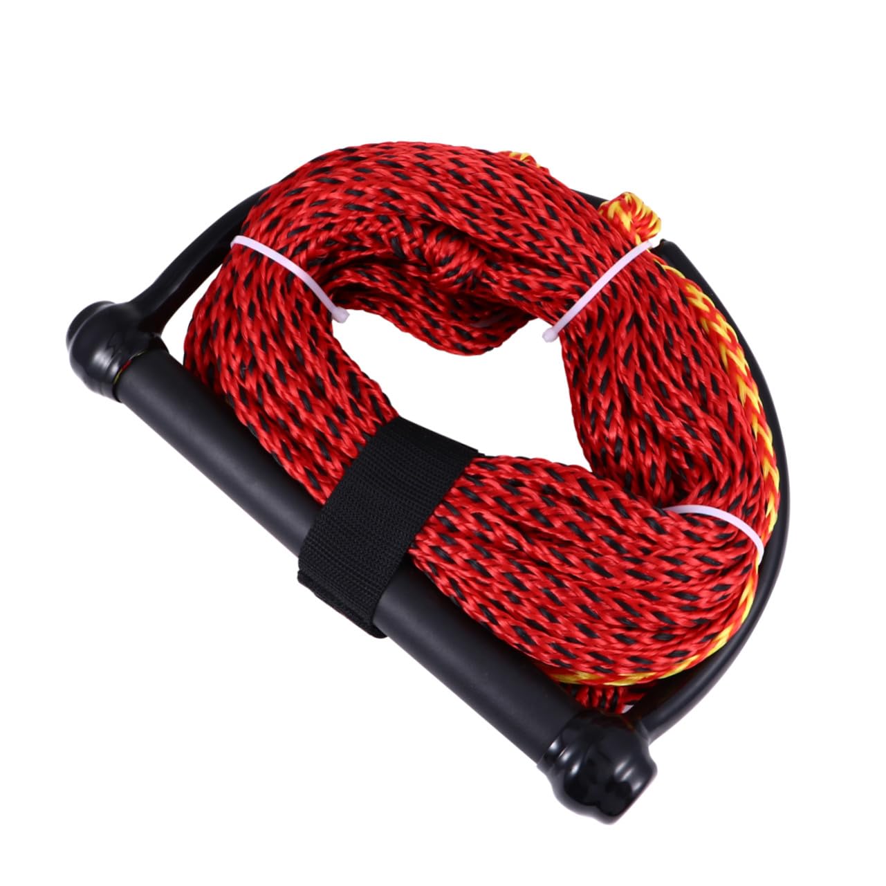 GALPADA Cuerda de Esquí Acuático Negra con Mango Resistente para Wakeboard y Kneeboard