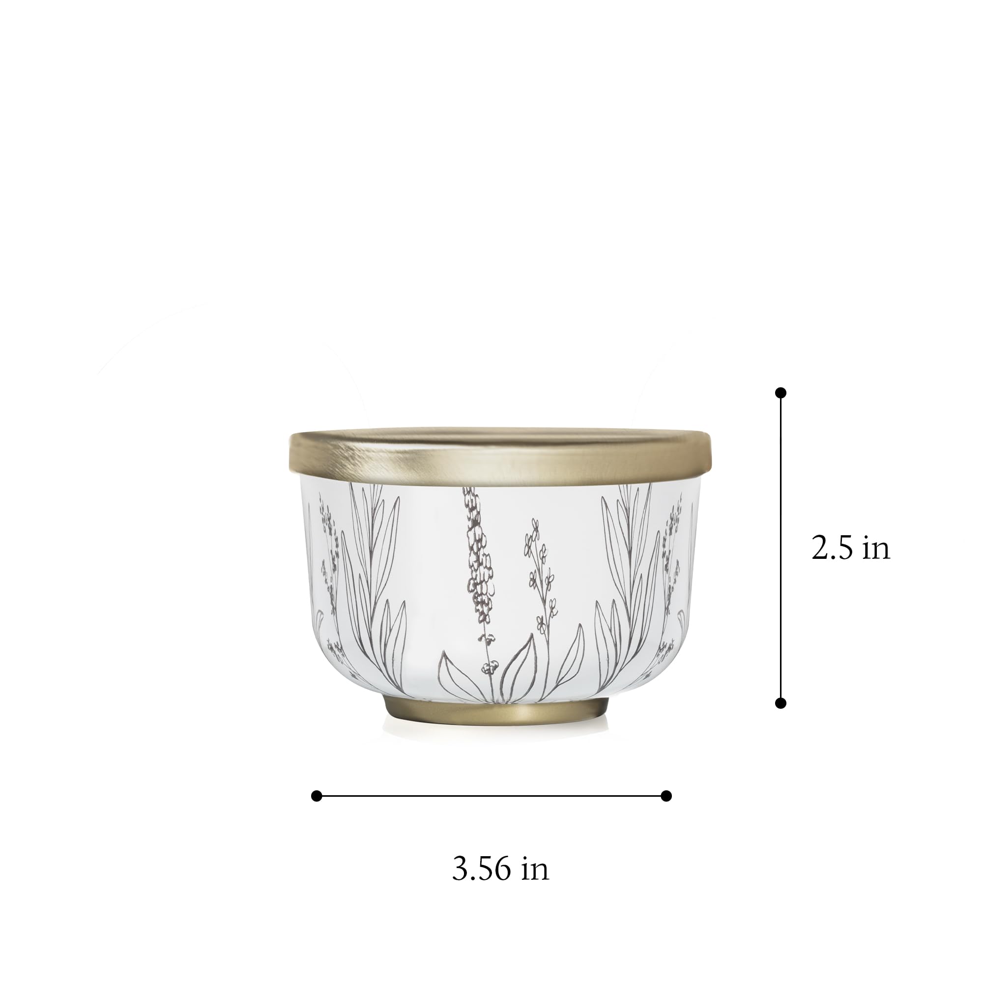 Thymes Citronella Grove Poured Candle Tin, złota pokrywka (185 g)