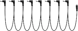 Musiclily Pro Fonte de Energia Adaptador Jack Splitter DC 9V com Cabo Daisy Chain 8 Vias para Pedal de Guitarra