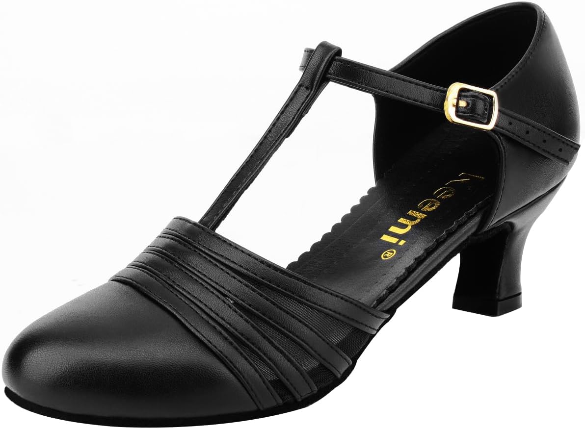 Keemi Women's Dance Shoes - T-Strap Design