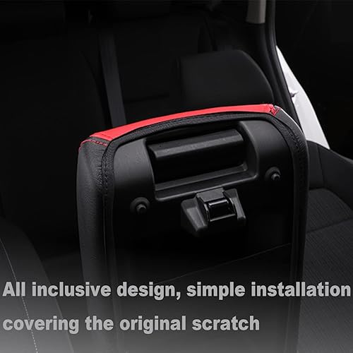 Miniatura 3 de Horry Funda para reposabrazos de consola central, impermeable, antiarañazos, de piel, decoración, accesorios interiores para Honda Civic 2022 (cuero