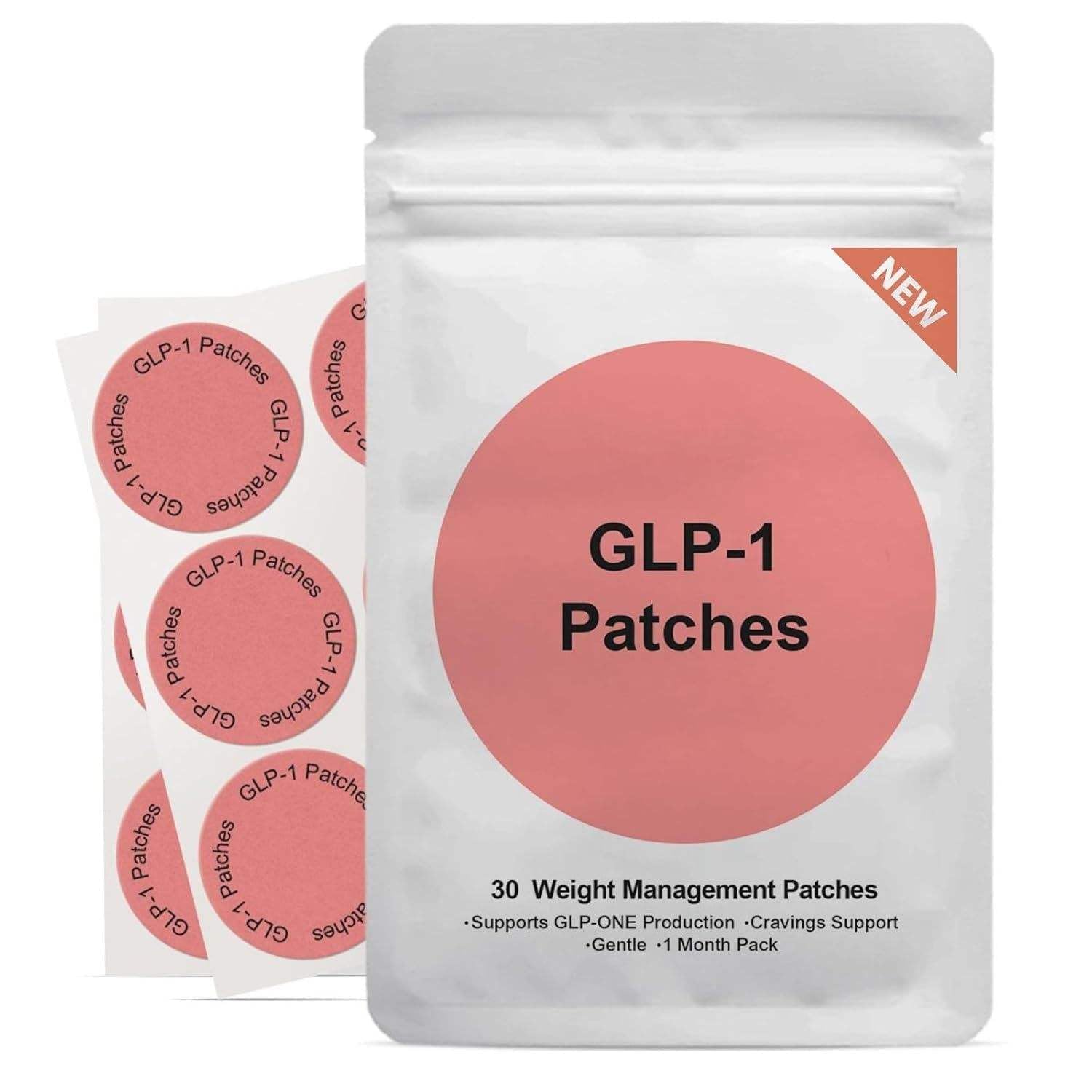 GLP-1 Support Patches for Weight Management & Metabolism Support | Easy Daily Use, Comfortable Adhesive, Non-Invasive Wellness Aid | 30 Count Patch Pack-image-42