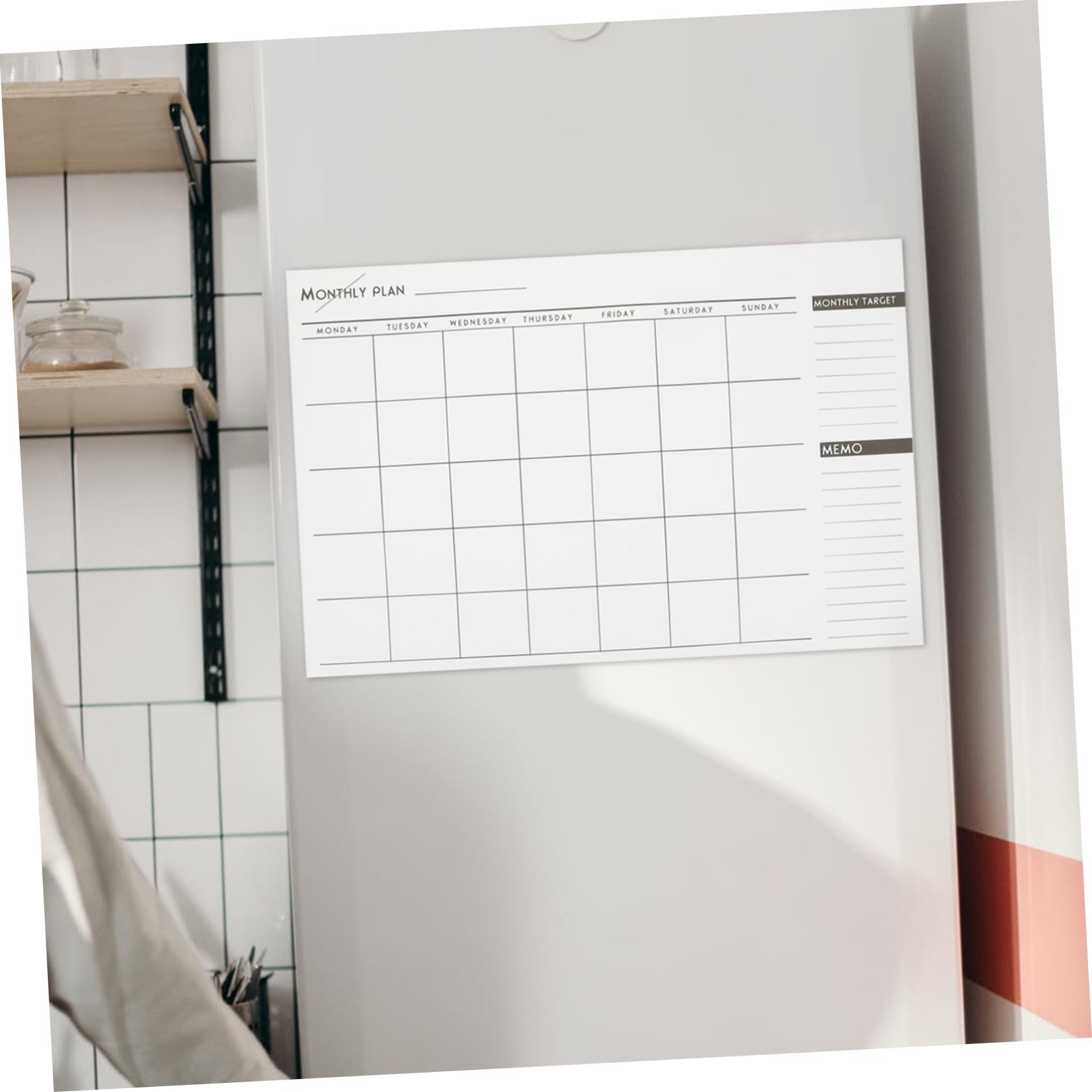 Angoily 2 Stck. Monatsplaner Notizblock Format Monatsübersicht Papierkalender Einfacher Tischkalender für Arbeit und Studium Tages und Monatsplaner für Erwachsene mit Spiralbindung