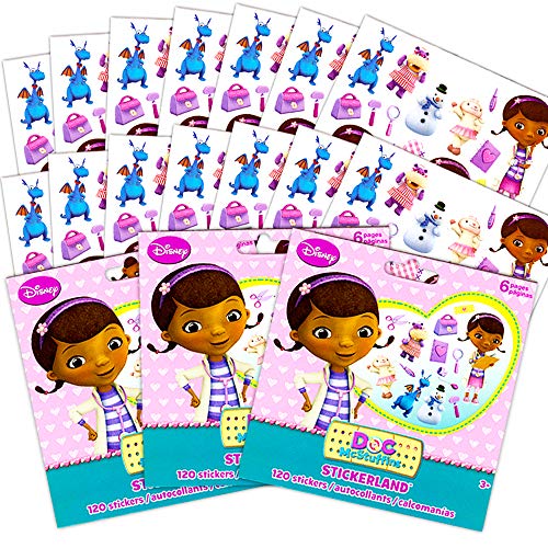 Doc McStuffins Stickers Party Favors Pack -- Over 300 Doc McStuffins Fun Stickers (Party Supplies)