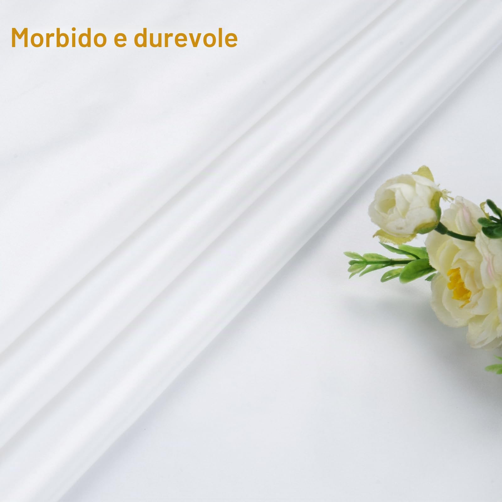 UTEBIT Sfondo Fotografico Bianco, 1x1.5m Fondale Fotografico Telo Bianco Fotografico in Tessuto Pieghevole per Foto Resistente per Studio Fotografia, YouTube(Stirare a Bassa Temperatura)