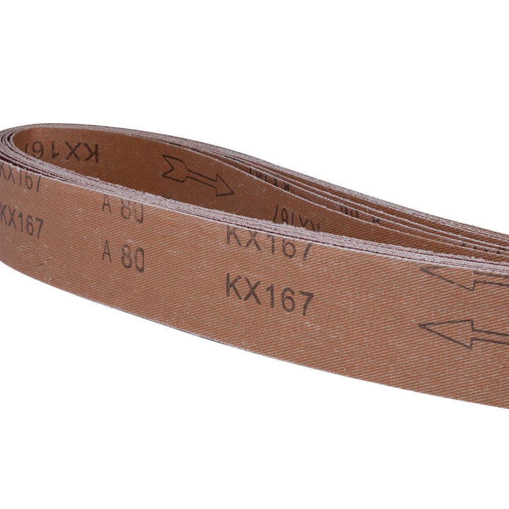 8 pièces 60/80/100/120/150/180/240/320 grains abrasifs bandes abrasives ponceuse meulage outils de polissage, 533x75mm 8pc