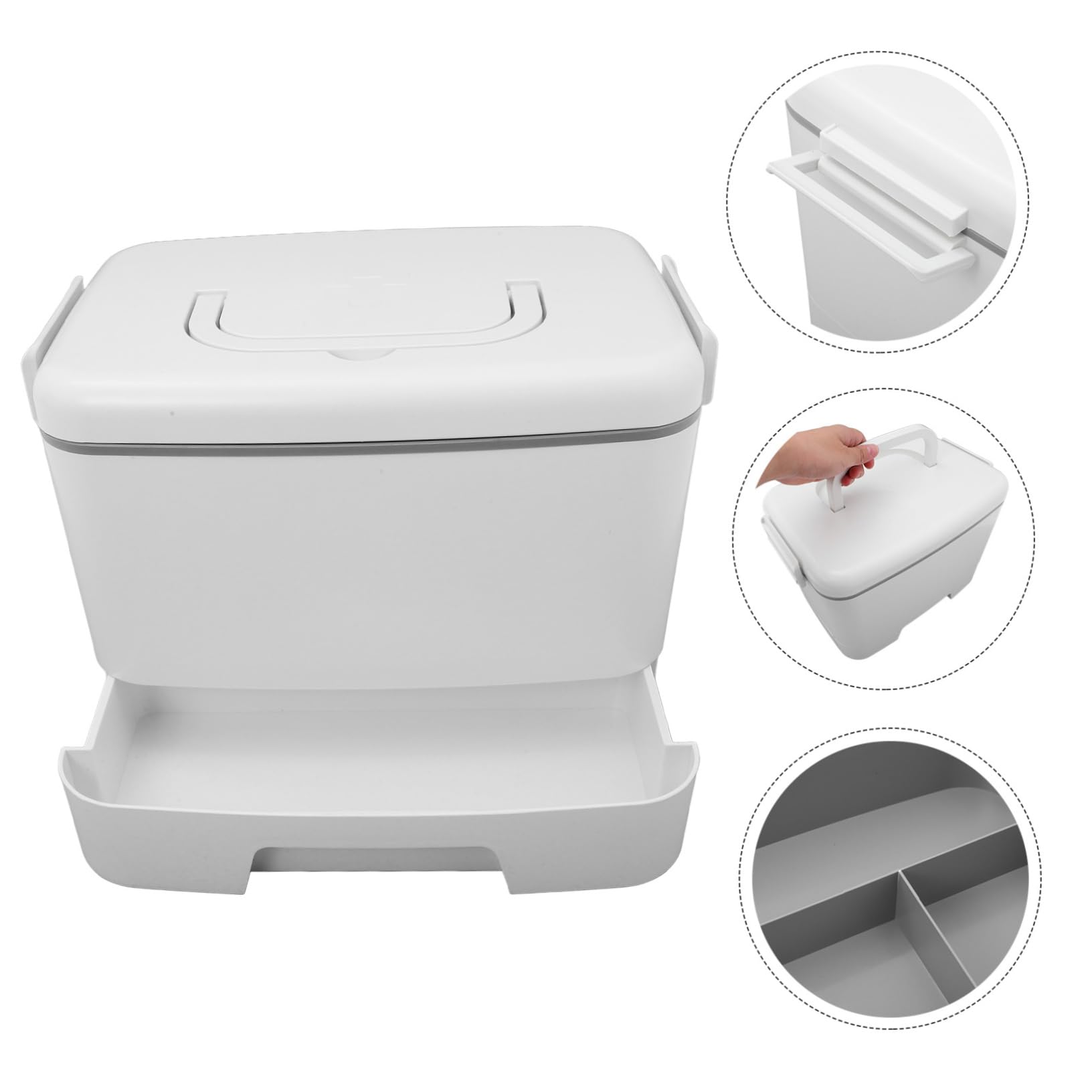 1 Caja Kit Portátil De Medicina De Emergencia Medicina Familiar Ir Recipientes Con Tapas Maletín De Viaje Contenedores De Plástico Largo Abdominales Botiquín Médico Viajar