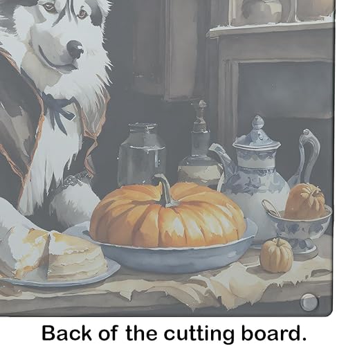 Miniatura 5 de Caroline's Treasures DAC1817LCB Tabla de cortar de vidrio con calabazas de cocina de otoño siberiano de vidrio templado decorativo grande tabla de