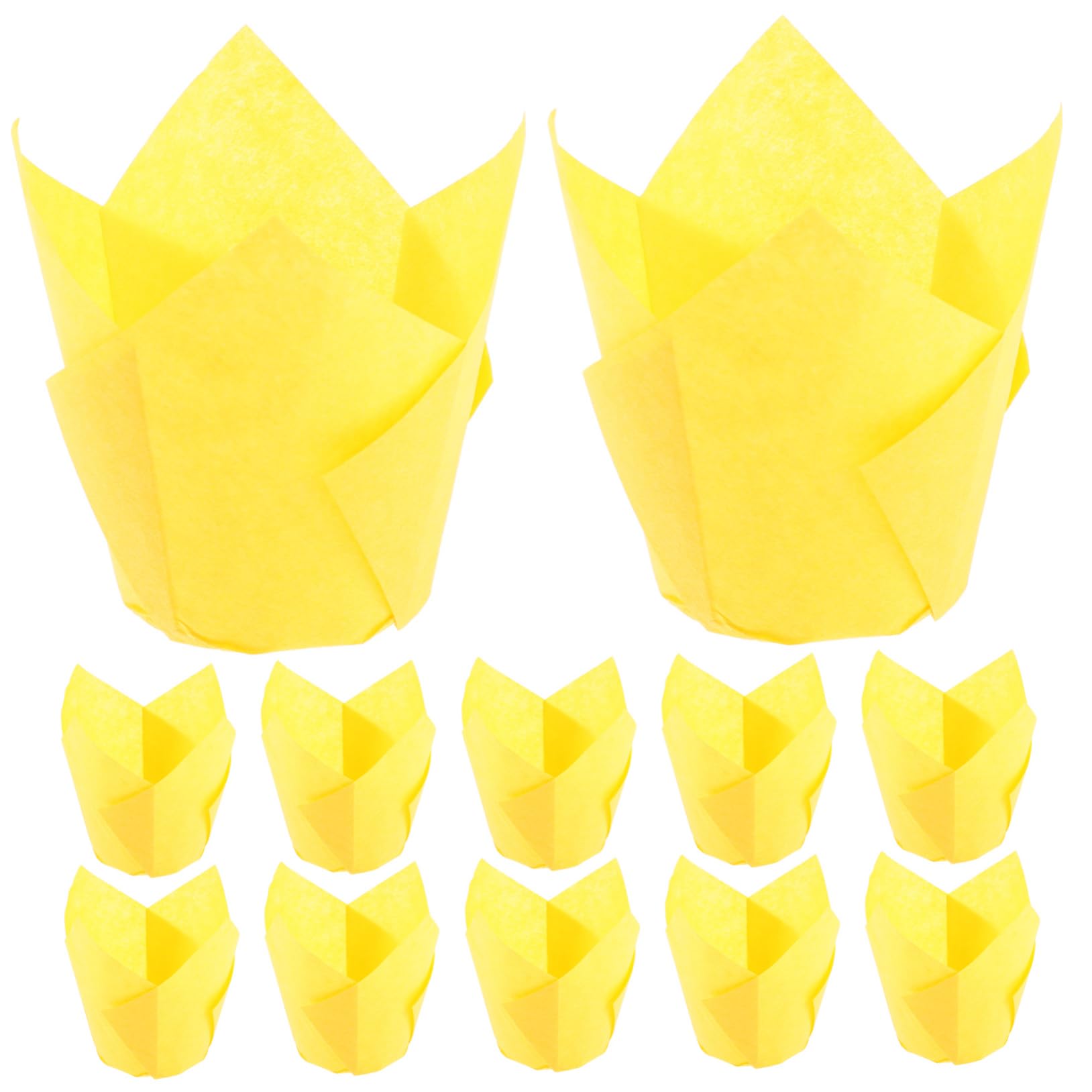 TOPBATHY 3 Juegos De Envoltorios Para Con Forma De Loto Resistentes Al Calor Moldes De Papel Para Hornear 100 Unidades X 3