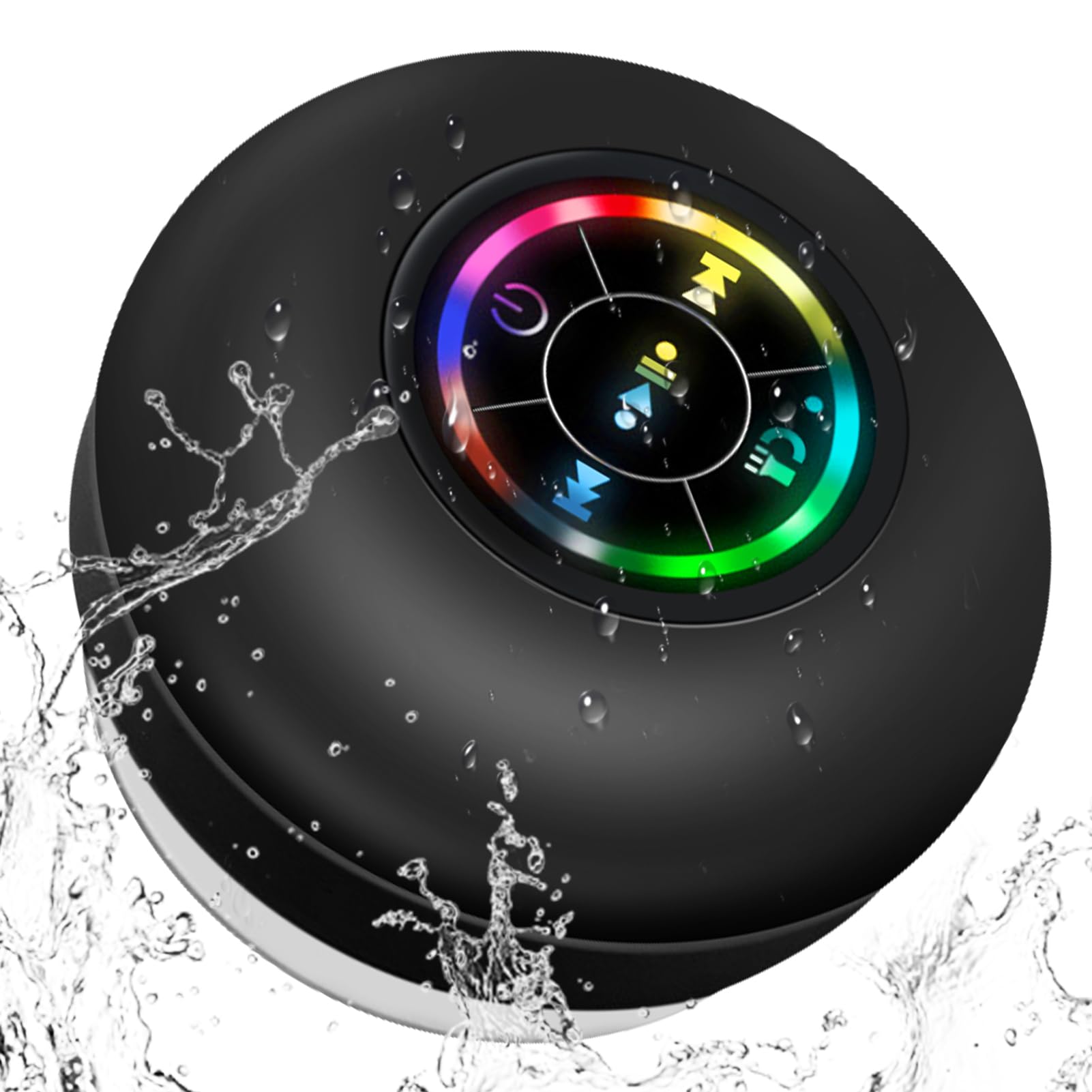 Suction Cup Speaker, Waterproof and Splash proof, HD Sound, Easy Pairing-image-28