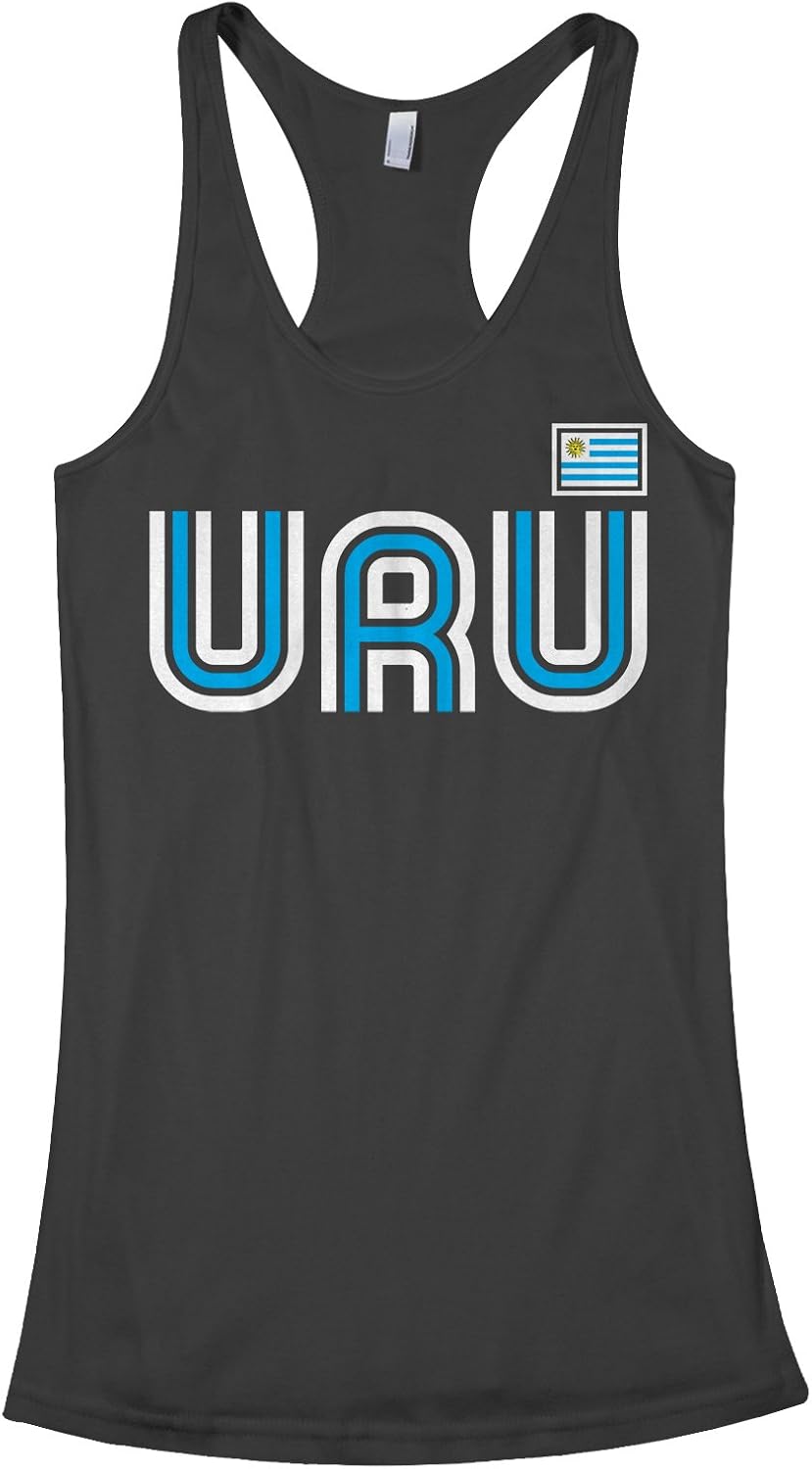 Threadrock Women's Uruguay Athletic Retro Series Racerback Tank Top