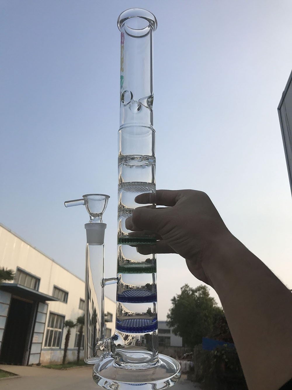 Sunshine Glass Six Layers of Percolator Bong Glass Water Pipes