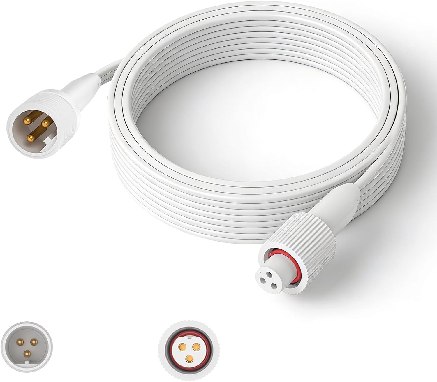 10FT Suitable for Govee outdoor permanent lighting extension cable,compatible with Govee H705A,H705B,H705C,H706A,H706B, and H706C models, waterproof IP68, suitable for other permanent outdoor lighting