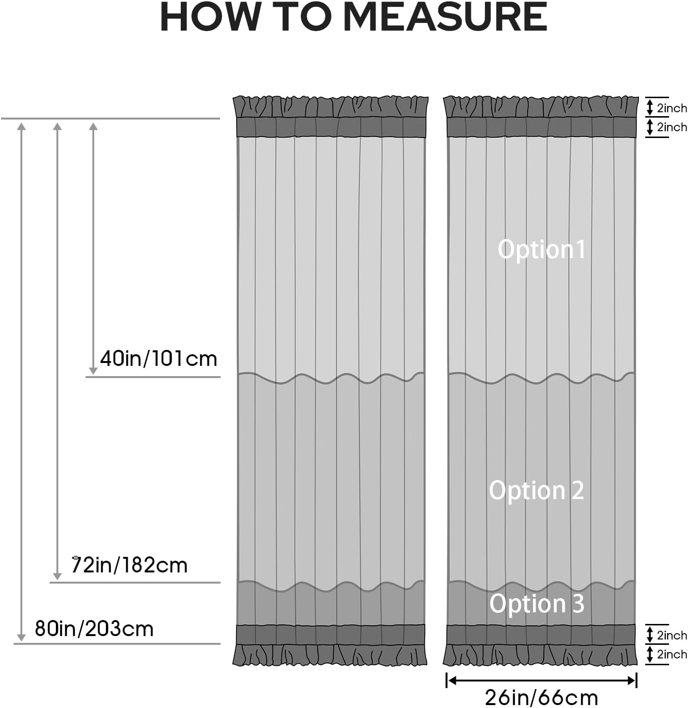 HOMEIDEAS 100% Blackout Linen French Door Curtain, Modern Farmhouse Door Window Curtains Decor, Privacy Insulated Blinds with Tie Up for Front, Glass Window, White, 26W X 80L Inch，1 Panel