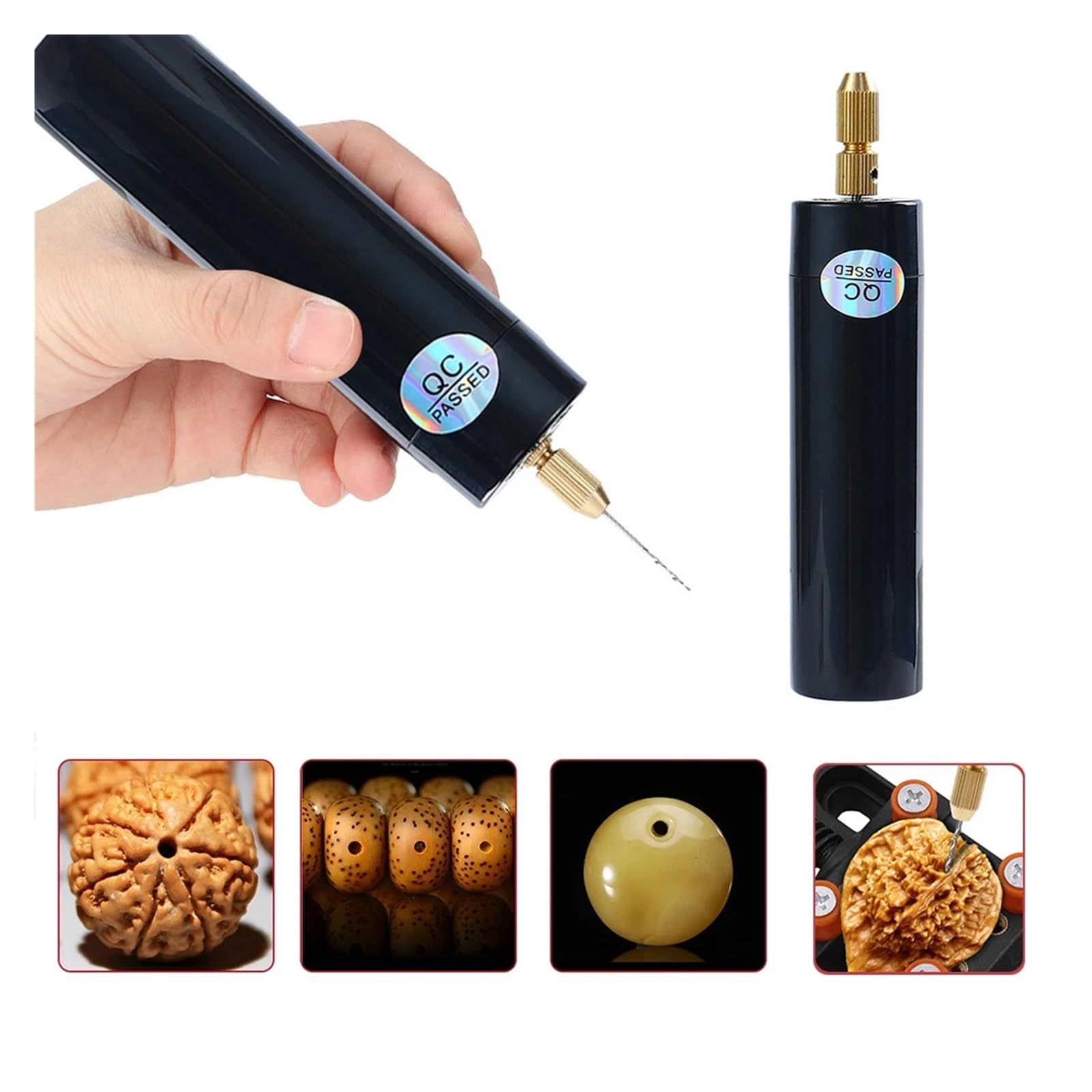 Kit D'Outils Pour Stylo à Graver Mini Perceuse Électrique USB, Stylo De Gravure Portable, Stylo De Gravure Rotatif, Kit De Graveur Électrique For La Sculpture De Bijoux, Bricolage(6 Drill Bits Set)