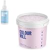 Colour Mill Chocolate Drip Easy-Melt Drizzle for Desserts, 125 Grams Baby Blue Gloss Frost White Buttercream, 1 Liter 2.2LBS