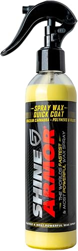 Cera en aerosol para detalles de automóviles – Rápido y fácil de Carnauba Liquid Car Wax Spray para brillo instantáneo y protección – Pulidor de