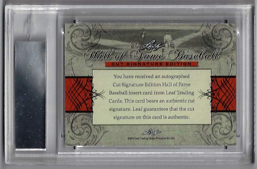 Goose Gossage Autographed Hall of Fame Baseball Card - 2018 Leaf Cut Signature Baseball Card (New York Yankees) Free Shipping