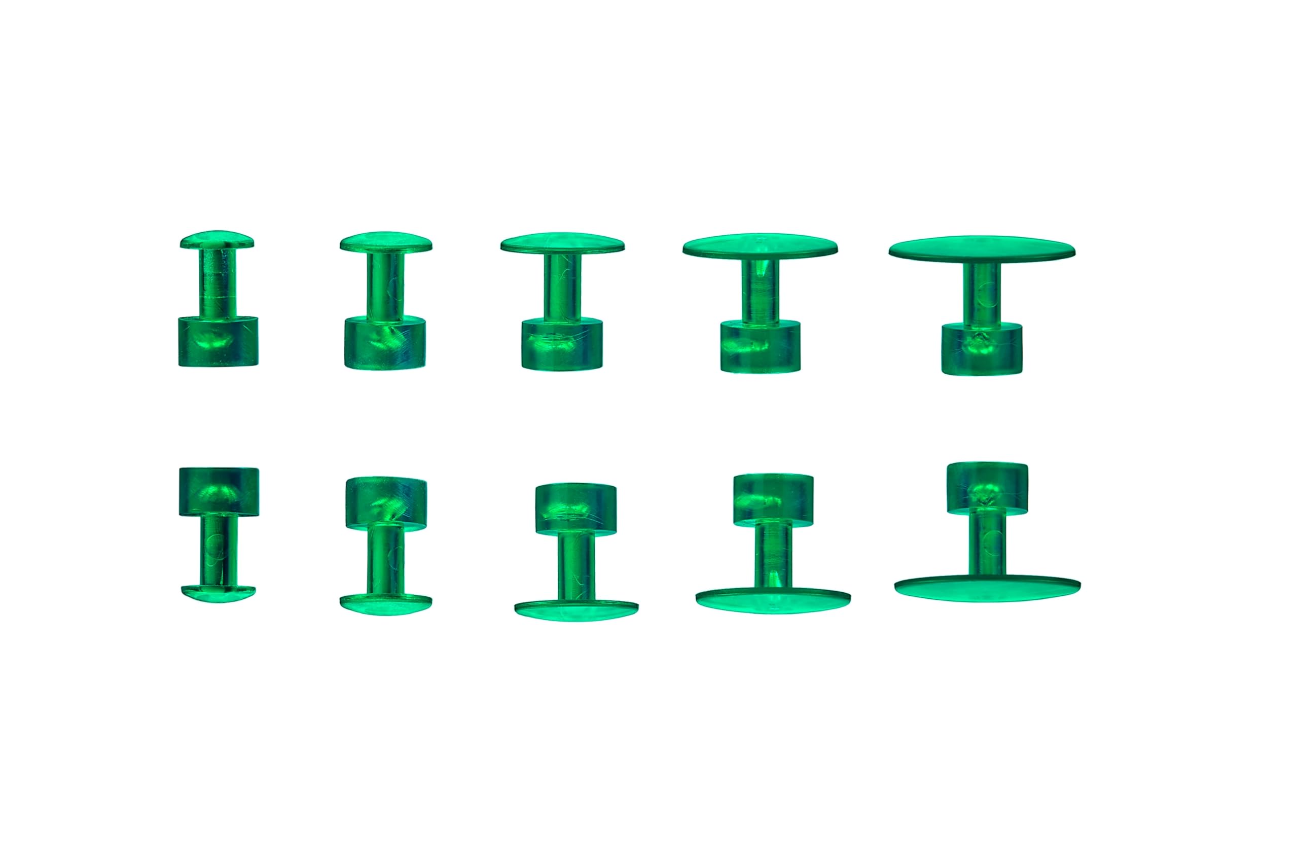 kauplus Dent Repair Convex Glue Tabs, PDR Round Pulling Tab Set,10 PCS