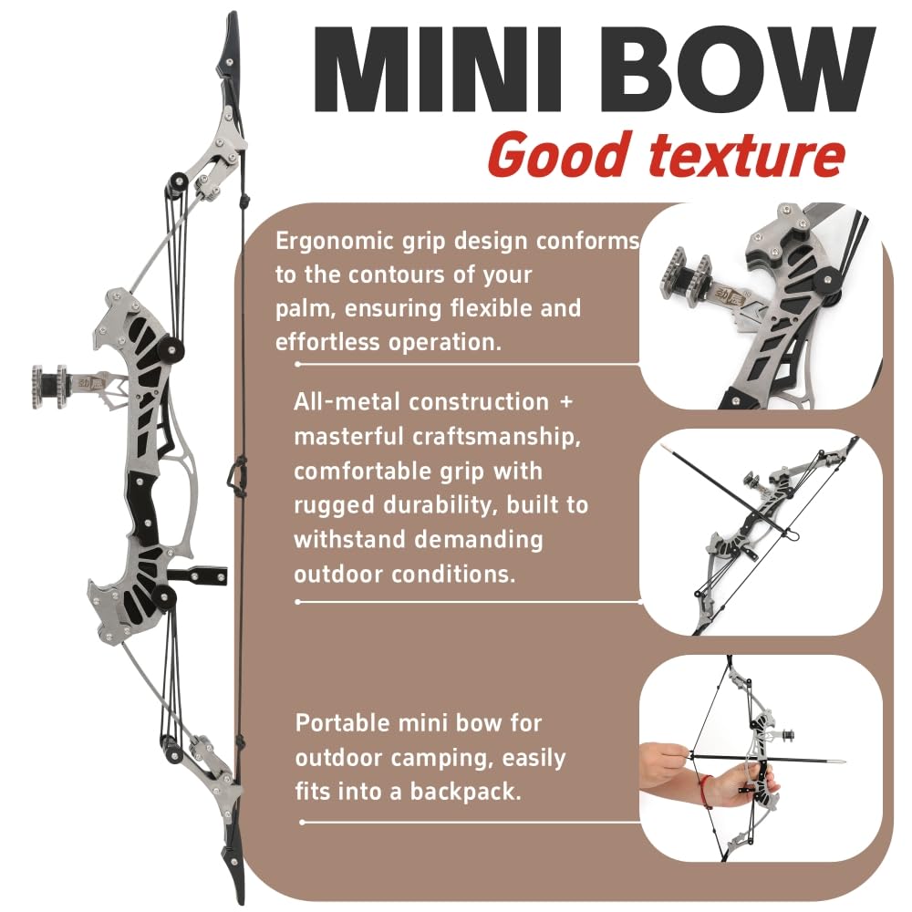 16 "16 LBS Compound Recurve Bogen Set - RH/LH per Zielschießen, Jagd Spiele & Bogenschießen Geschenk
