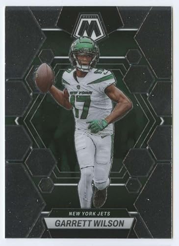 2023 PANINI MOSAIC #75 GARRETT WILSON NEW YORK JETS FOOTBALL OFFICIAL TRADING CARD OF NFL