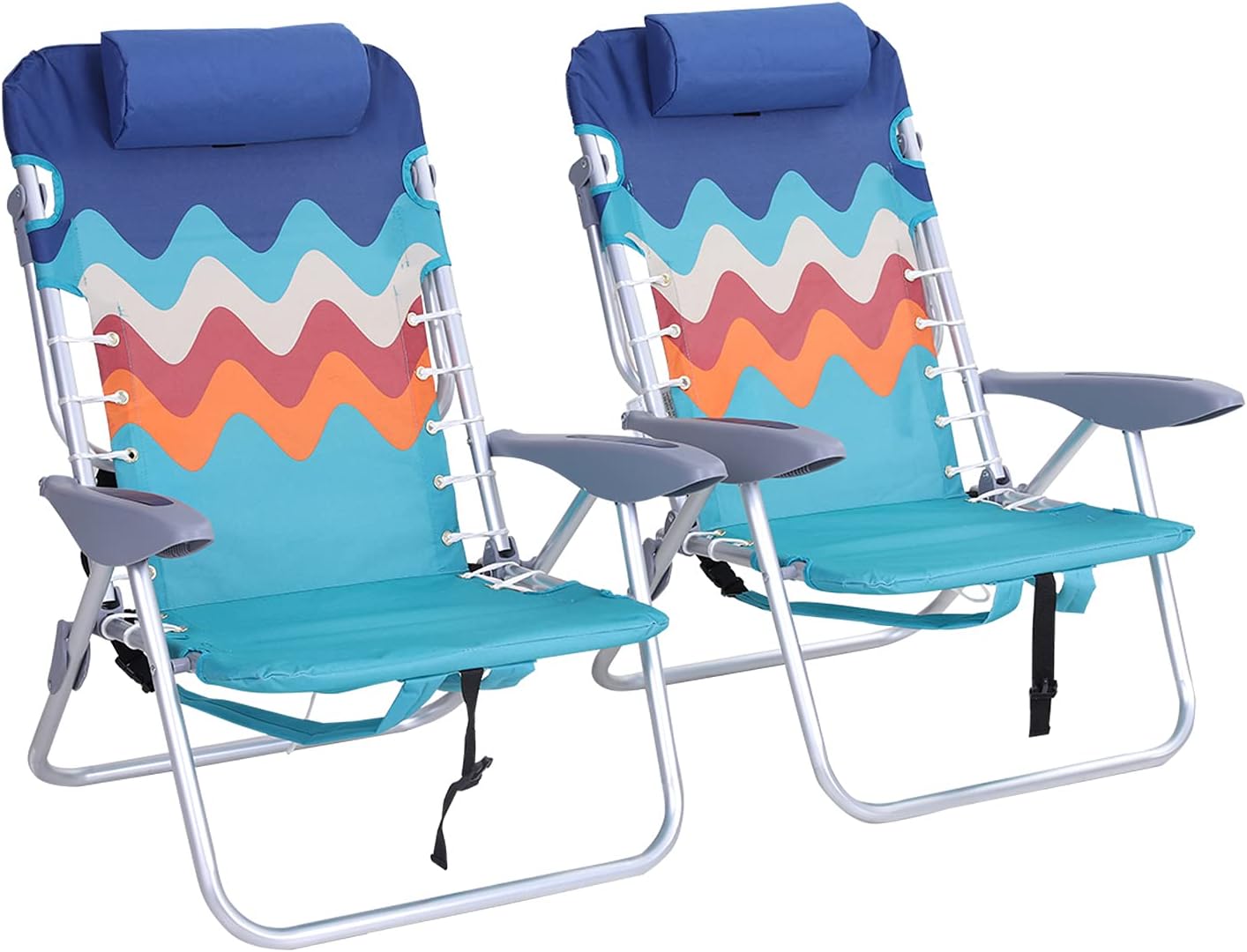 Buy Alpha Camp Backpack Beach Chairs Set Of 2 With Headrest 4 Position Classic Lay Flat Folding Beach Chair With Backpack Straps Support 250lbs Buy Alpha Camp Backpack Beach Chairs Set Of 2 With Headrest 4 Position Classic Lay Flat Folding Beach Chair With Backpack Straps Support 250lbs