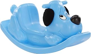 Little Tikes Rockin' Puppy Blue Small Rocking Horse for Toddlers - Safe Easy-Grip Indoor Outdoor Play