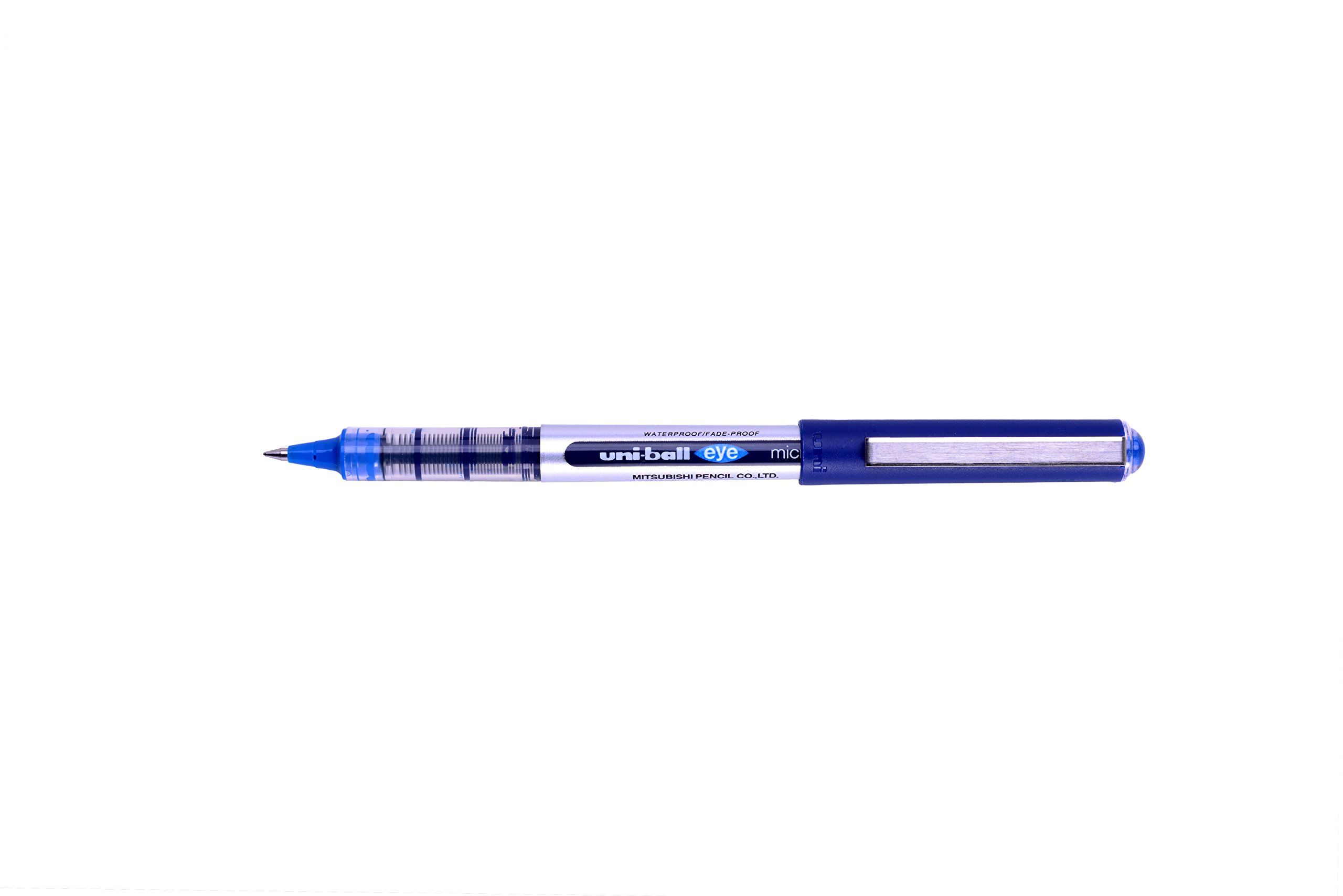 uni-ball UB-150 Eye Rollerball Pens. Premium Micro 0.5mm Ballpoint Tip for Super Smooth Handwriting, Drawing, Art, Crafts and Colouring. Fade and Water Resistant Liquid Uni Super Ink. 3 Pack