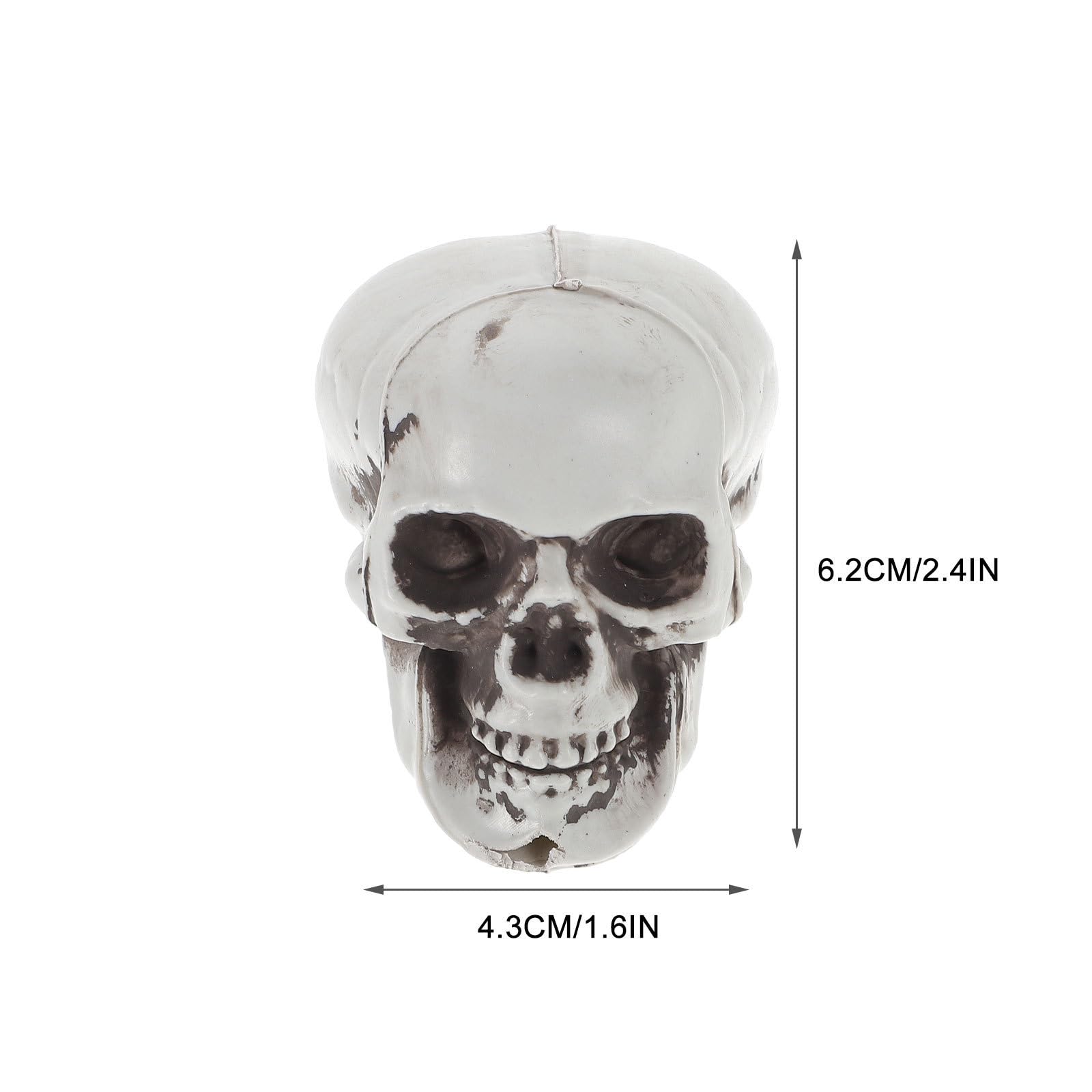 OSALADI 36 Pezzi Decorazione di Halloween Teschio in Plastica Realistica per Festa, Accessorio Spaventoso e Decorazione Casa per Halloween e Feste a Tema