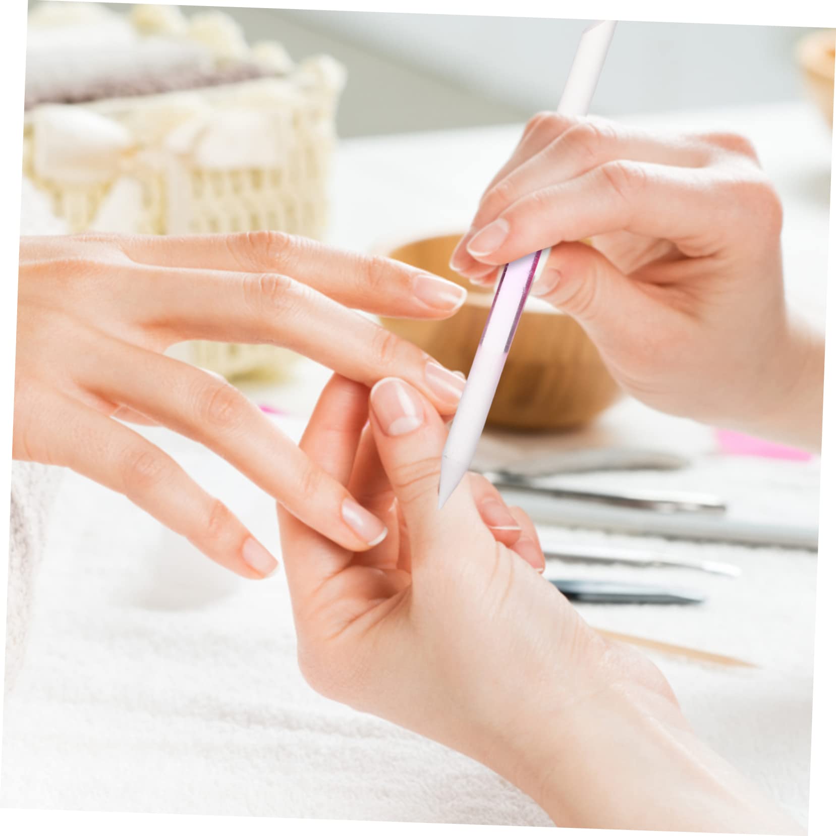 FRCOLOR 12stücke Teiliges -nagelfeilen Für Maniküre Doppelseitige Polierfeile Für Naturnägel Gelnägel Fußnägel Effizientes Schleifen Polieren Mit Praktischem Design Transparent