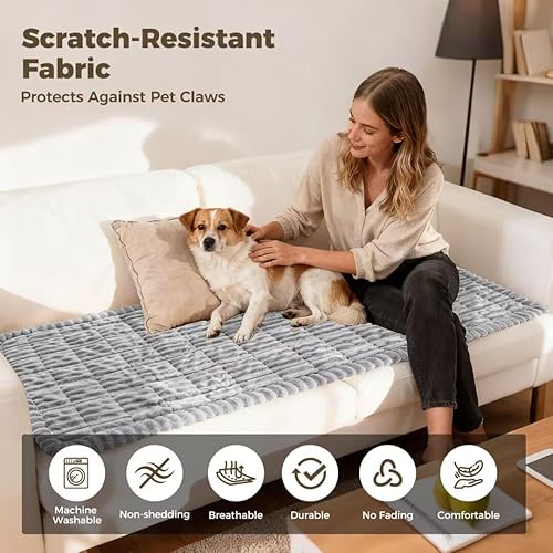 Miniatura 4 de Funda de sofá para perros, protector de sofá para mascotas, lavable y antideslizante, protector de muebles suave para perros